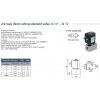 Ηλεκτροβαλβίδα δίοδη 1/4" D 299 DVH M&M INOX normally closed