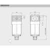 F 1/4" BIT Φίλτρο αέρος METAL WORK