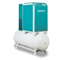 Κοχλιοφόρος αεροσυμπιεστής Renner RSDF 15 20hp με inverter και αεροφυλάκιο