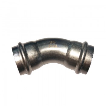 Γωνία 45ο SUS316L Φ35