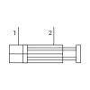 Έμβολα αέρος Φ.40 σειρά ΔΑ "ISO 6431" METAL WORK